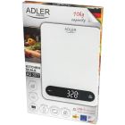 Ваги кухонні Adler AD 3177 white black електронні/ 10кг/ г; мл, унція/ USB type C/ автовимкнення (AD3177WB)