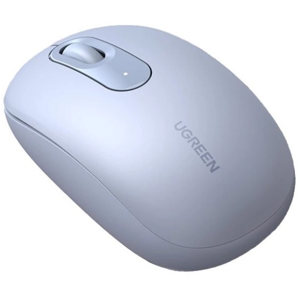 Мишка UGREEN 2.4GHz MU105, бездротова, 2400dpi., 3кн., Світло-синя (90671)
