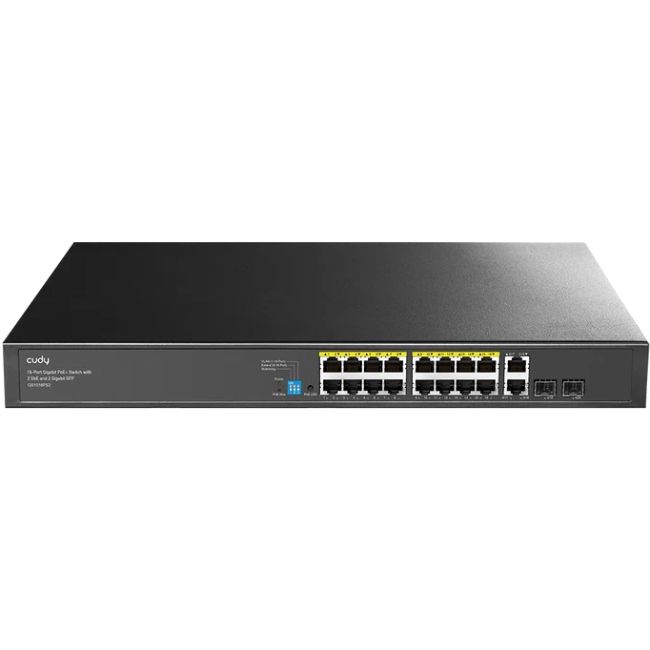 Комутатор Cudy GS1018PS2, 16-Port Gigabit PoE+ Switch with 2 Uplink Gigabit Ports and 2 Gigabit SFP (GS1018PS2)