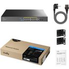 Комутатор Cudy GS1018PS2, 16-Port Gigabit PoE+ Switch with 2 Uplink Gigabit Ports and 2 Gigabit SFP (GS1018PS2)