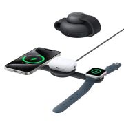 Беспроводное зарядное устройство Anker MagGo Wireless Charging Pad 15W 3-in-1 Foldable Black (B25M8H11)