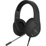Ігрова гарнітура Sandberg BossBlaster, USB, кабель 2м, RGB, чорна (126-49)