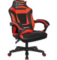 Крісло ігрове Defender Master поліуретан, 50мм, Клас 4, Black/Red (64359)