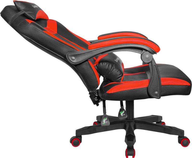 Крісло ігрове Defender Master поліуретан, 50мм, Клас 4, Black/Red (64359)