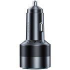 Автозарядка 2xUSB 63W (USB-C+USB-A) PD45W+QC3.018W чорна Choetech (TC0010-BK)