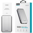 УМБ Choetech Magnetic Wireless 5000mAh USB-A,USB-C In/Out B655 mini silver (6932112104779)