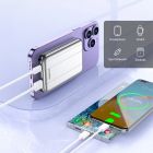 УМБ Choetech Magnetic Wireless 5000mAh USB-A,USB-C In/Out B655 mini silver (6932112104779)