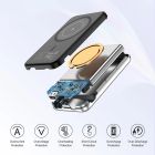 УМБ Choetech Magnetic Wireless 5000mAh USB-A,USB-C In/Out B655 mini silver (6932112104779)