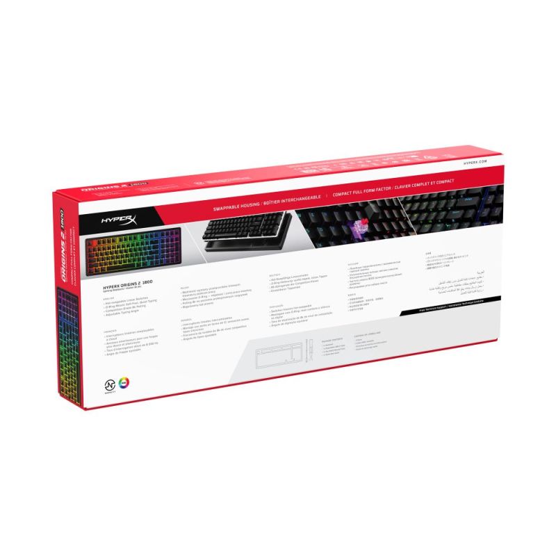 Клавиатура HyperX Origins 2 1800 HX Red USB Black (B4QS4AA)