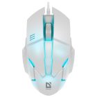 Мишка Defender Host MB-982, 3 кн.,1000 dpi, 7 кольорів, біла (52983)