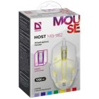 Мишка Defender Host MB-982, 3 кн.,1000 dpi, 7 кольорів, біла (52983)
