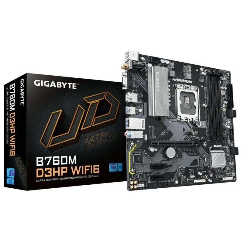 Материнская плата Gigabyte B760M D3HP WiFi6 Socket 1700 (B760M D3HP WIFI6)