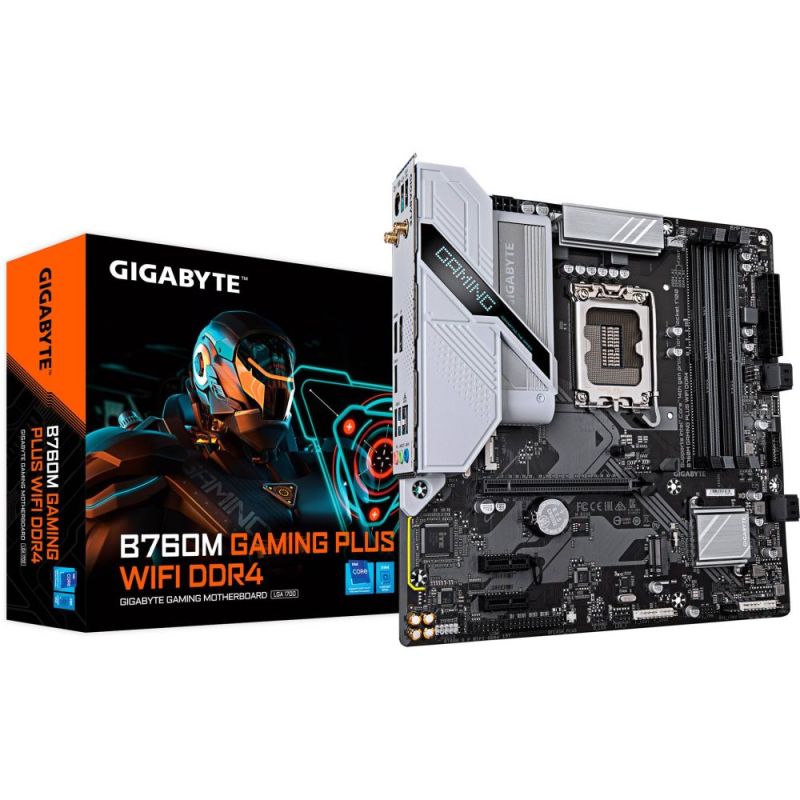 Материнская плата Gigabyte B760M Gaming Plus WiFi DDR4 Socket 1700 (B760M GAMING PLUS WIFI DDR4)