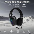 Ігрова гарнітура Attack Shark L90 Wireless,2.4GHz/Bluetooth/3.5mm PS4/PS5/Switch/Xbox/Mac/PC Black (L90B_AS)