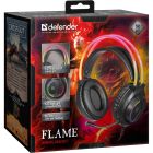 Ігрова гарнітура Defender Flame RGB, кабель 2 м, чорна (64555)
