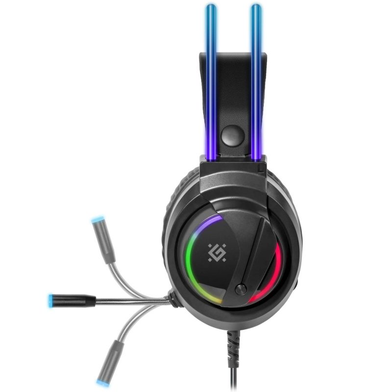 Ігрова гарнітура Defender Flame RGB, кабель 2 м, чорна (64555)