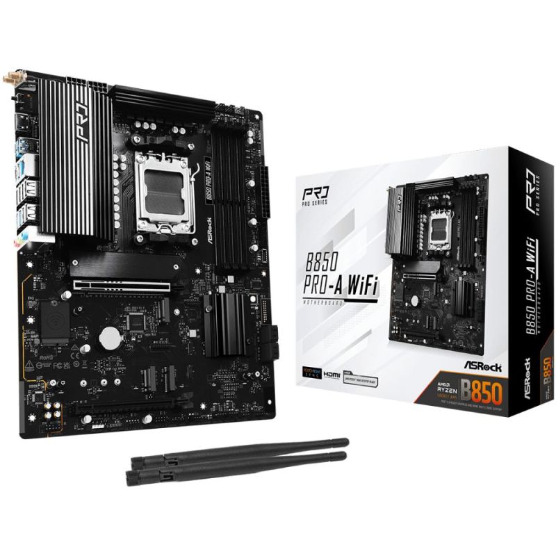 Материнська плата ASRock B850 Pro-A WiFi Socket AM5 (B850 PRO-A WIFI)