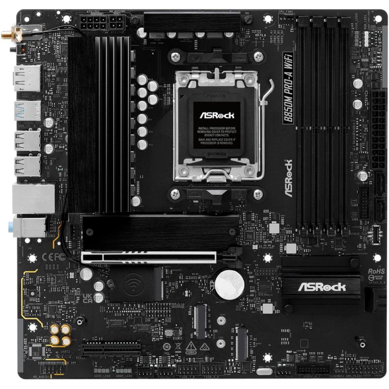 Материнська плата ASRock B850M Pro-A WiFi Socket AM5 (B850M PRO-A WIFI)