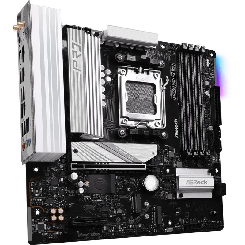 Материнська плата ASRock B850M Pro RS WiFi Socket AM5 (B850M PRO RS WIFI)