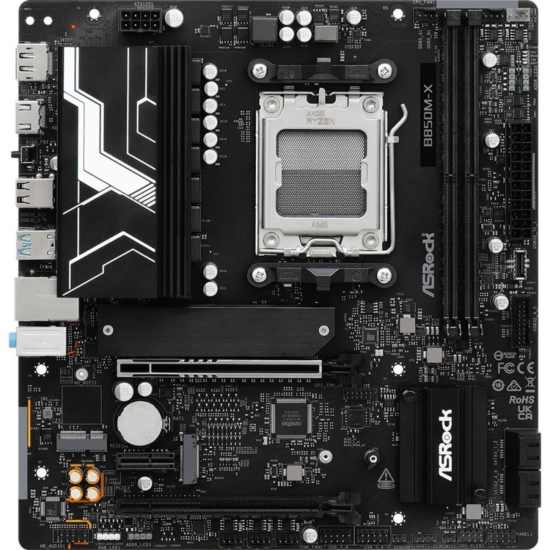 Материнська плата ASRock Socket AM5 (B850M-X R2.0)