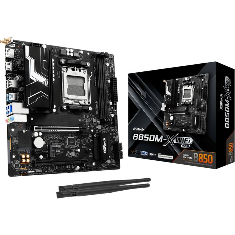 Материнська плата ASRock B850M-X WiFi R2.0 Socket AM5 (B850M-X WIFI R2.0)
