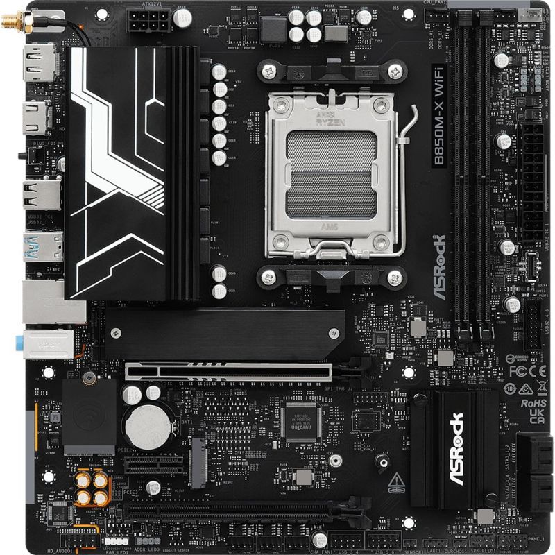 Материнська плата ASRock B850M-X WiFi R2.0 Socket AM5 (B850M-X WIFI R2.0)