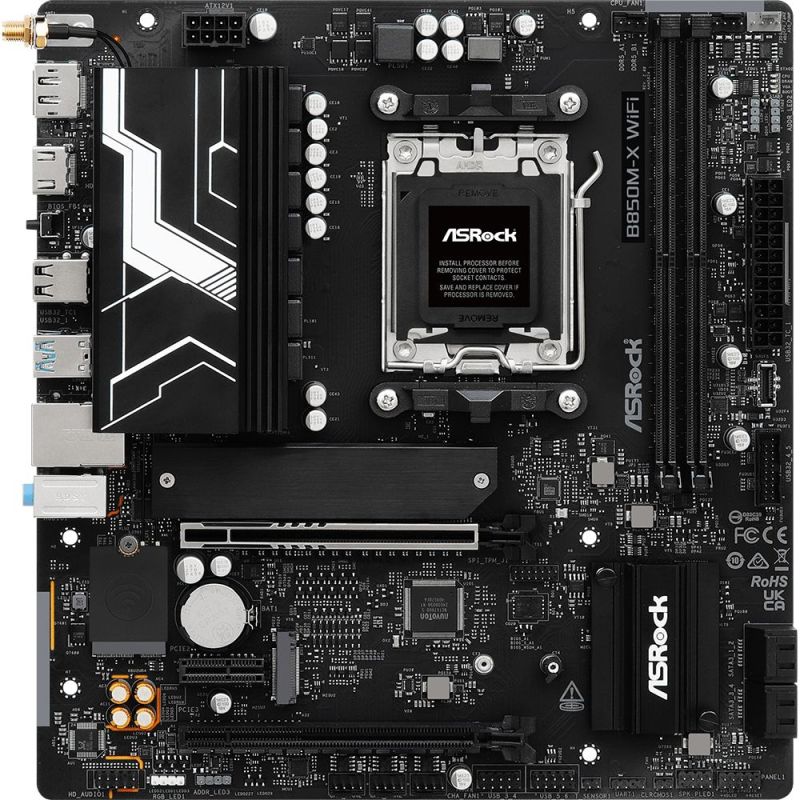 Материнська плата ASRock B850M-X WiFi R2.0 Socket AM5 (B850M-X WIFI R2.0)