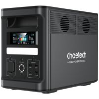 Зарядна станція Choetech BS065 1800Вт (1536Вт/г) AC,LiFePo4,MPPT, UPS, USB-C PD100 Вт (BS065-EU-BK)