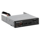 Card Reader 2x USB3.2, 2x Type-C,1x PD3.0, 1x QC3.0 USB, внутрішній, 3.5" чорний CRD-908H Chieftec (CRD-908H)