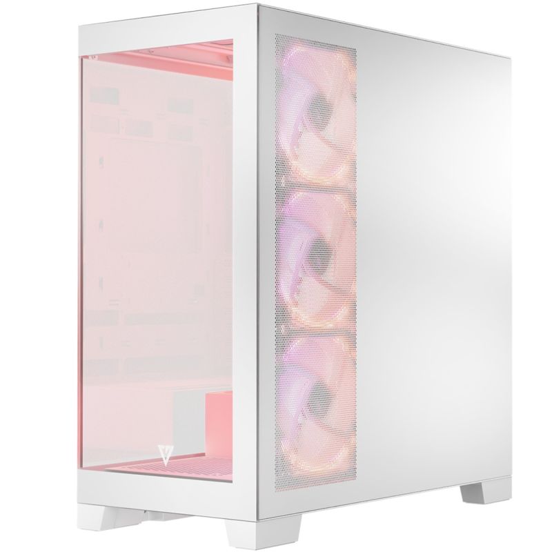 Корпус Modecom VOLCANO SPACE APEX ARGB 4x140mm fans MIDI USB 3.0x2+TYPE-C WHITE без БЖ ATX (AT-SPACE-PG-20-000000-000)