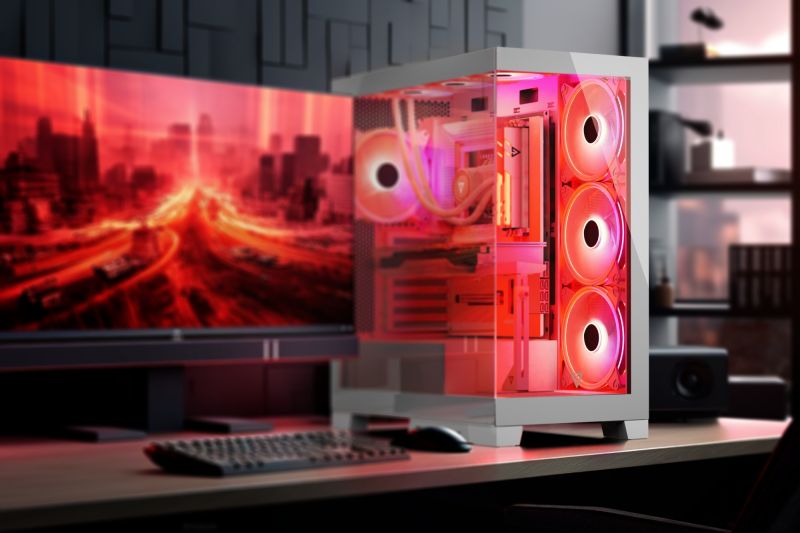 Корпус Modecom VOLCANO SPACE APEX ARGB 4x140mm fans MIDI USB 3.0x2+TYPE-C WHITE без БЖ ATX (AT-SPACE-PG-20-000000-000)