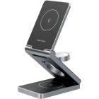 Зарядний пристрій Wireless 15W 3-in-1 Fast Charger Gray Vention (FGFH0)