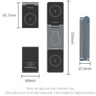 Зарядний пристрій Wireless 15W 3-in-1 Fast Charger Gray Vention (FGFH0)