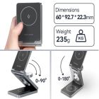 Зарядний пристрій Wireless 15W 3-in-1 Fast Charger Gray Vention (FGFH0)