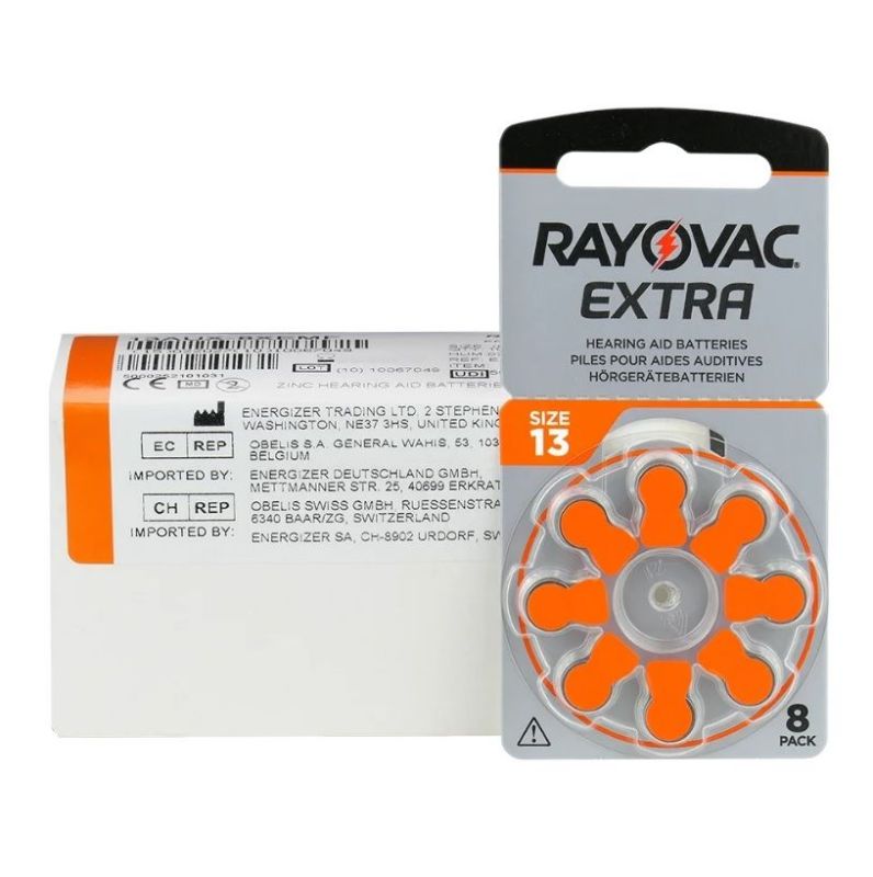 Батарейка Rayovac Extra 13 (13AUX-8XEMF) BL 8 шт (для слуховых аппаратов) (4589)