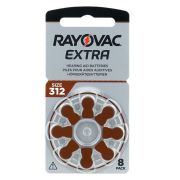 Батарейка Rayovac Extra 312 (312AUX-8XEMF) BL 8 шт (для слухових апаратів) (4618)