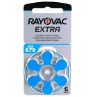 Батарейка Rayovac Extra 675 (675AUX-6XEMF) BL 6 шт (для слуховых аппаратов) (4587)