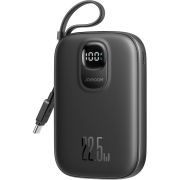 УМБ Joyroom 10000mAh 22,5W PD,QC, USB-A, USB-C In/Out with built-in USB-C cable Black (JR-PBF17)