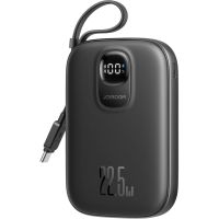 УМБ Joyroom 10000mAh 22,5W PD,QC, USB-A, USB-C In/Out with built-in USB-C cable Black (JR-PBF17)