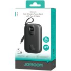 УМБ Joyroom 10000mAh 22,5W PD,QC, USB-A, USB-C In/Out with built-in USB-C cable Black (JR-PBF17)