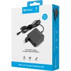 Зарядний пристрій 1xUSB 65W (USB-C) Gan, built in cable 2m, чорний Sandberg (135-79)