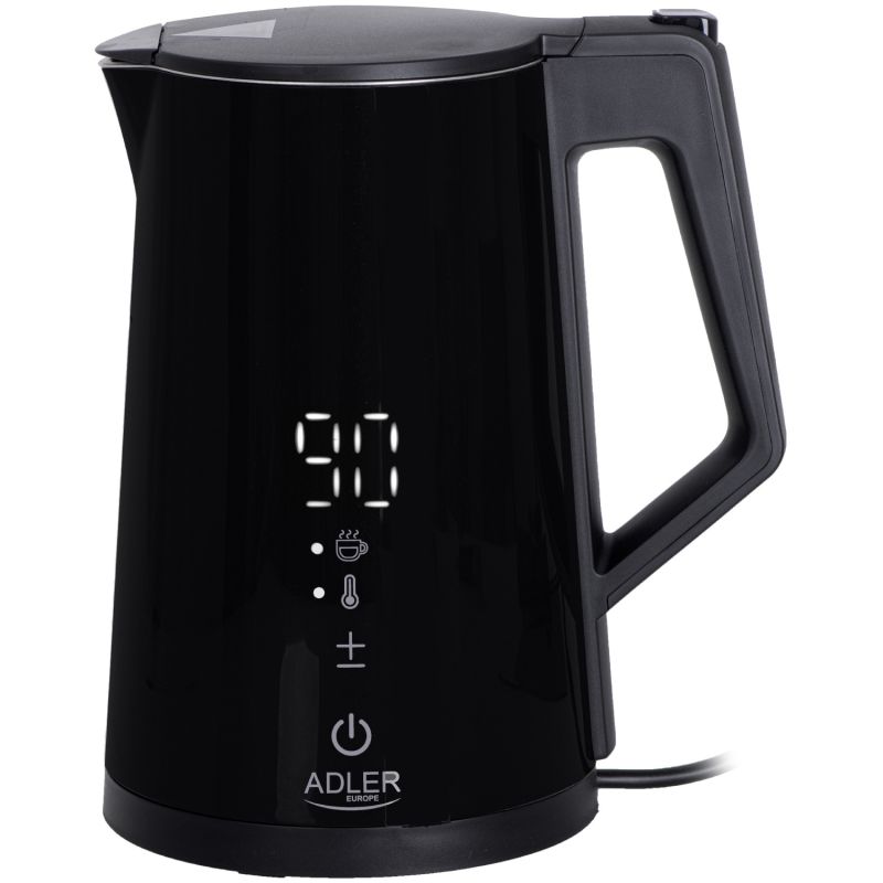 Електрочайник Adler AD 1345 black 1850-2200Вт/ 1.7л/ STRIX/ встановлення температури/ (AD1345B)