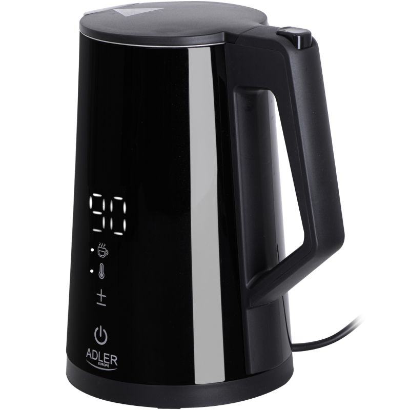 Електрочайник Adler AD 1345 black 1850-2200Вт/ 1.7л/ STRIX/ встановлення температури/ (AD1345B)