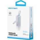 УМБ Vention 5000mAh 20W PD, USB-C In/Out, Lightning In/Out, with cable, Gradient Gray (FHWM0)