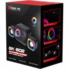 Акустична система 2.1 XTRIKE ME SK-502, 11Вт LED USB+3,5мм чорна (SK-502)