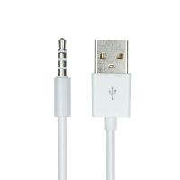 Кабель Audio USB для iPod Shuffle Jack TRRS M -> USB AM, 1.0 м. білий (S1010)