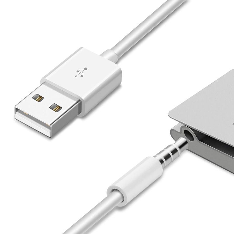 Кабель Audio USB для iPod Shuffle Jack TRRS M -> USB AM, 1.0 м. білий (S1010)