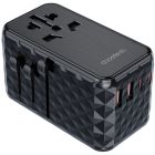 Зарядний пристрій 4xUSB 100W PD (2хUSB-C+2хUSB-A) TRAVEL Universal сharger diamond чорний Choe (PD6028-BK)