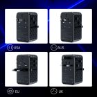 Зарядний пристрій 4xUSB 100W PD (2хUSB-C+2хUSB-A) TRAVEL Universal сharger diamond чорний Choe (PD6028-BK)