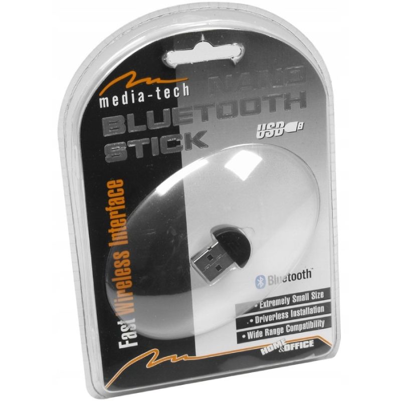 Адаптер Nano Bluetooth dongle 5.0, чорний, Media-Tech (MT5045)